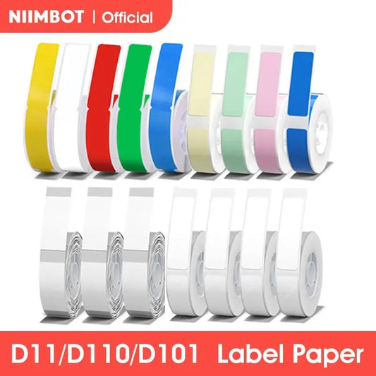 Niimbot D11 D110 D101 Mini Thermal Label Printer Paper Waterproof Anti-Oil Printing Label No Glue Scratch-Resistant Tape Sticker